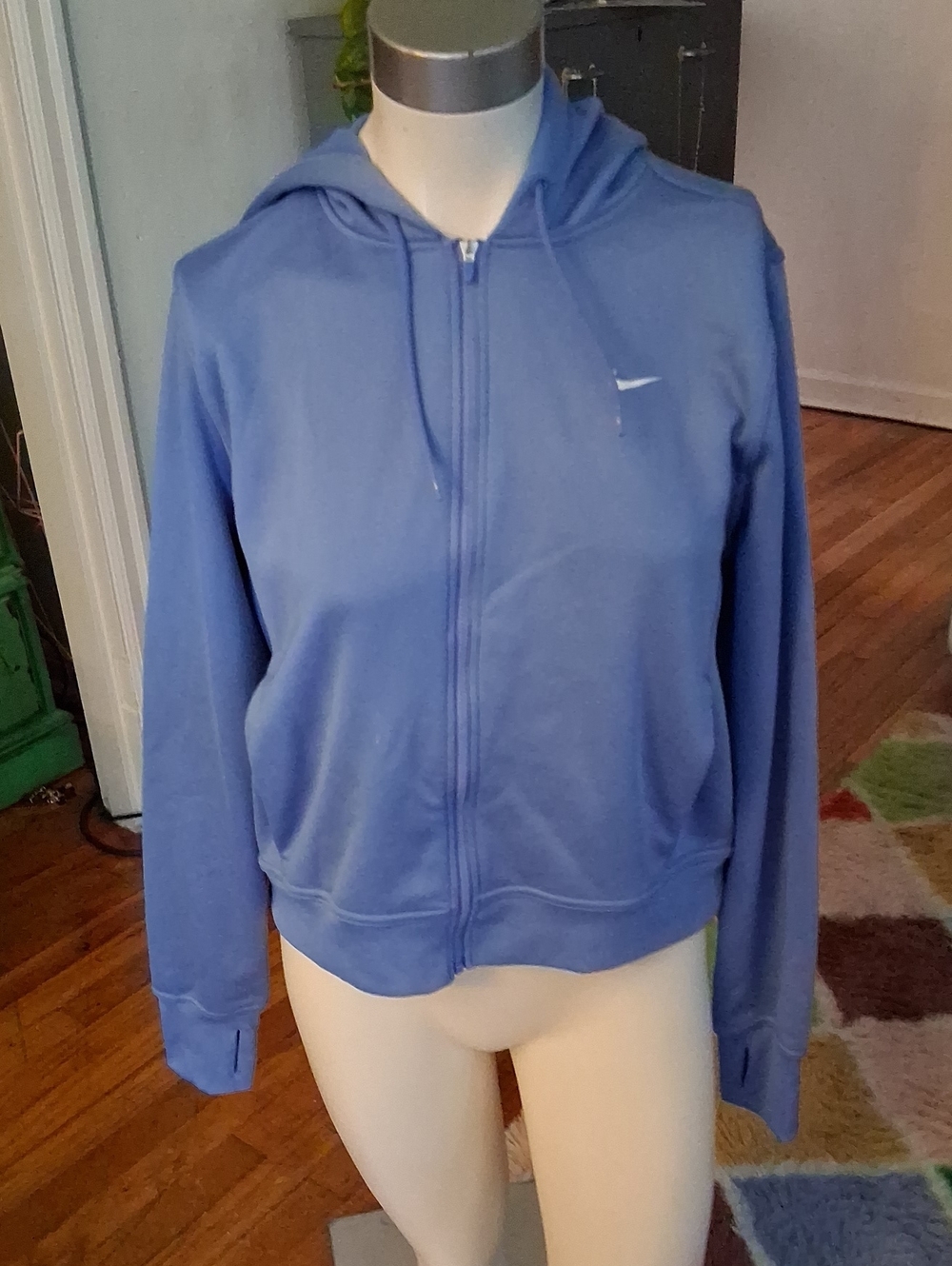 Nike Light Blue Women's Zip-Up Hoodie